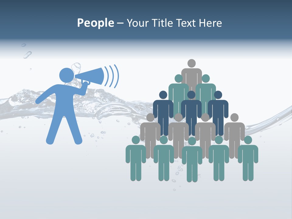 Closeup Clear Liquid PowerPoint Template