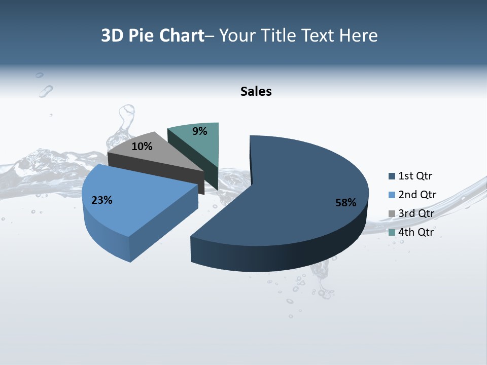 Closeup Clear Liquid PowerPoint Template