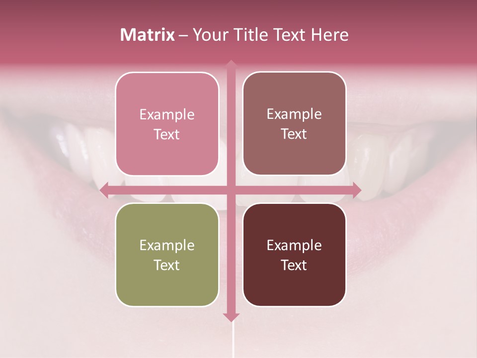 A Woman's Smile Before And After Dental Treatment PowerPoint Template