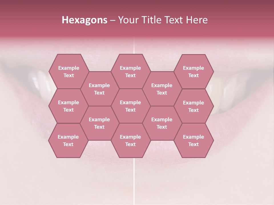 A Woman's Smile Before And After Dental Treatment PowerPoint Template