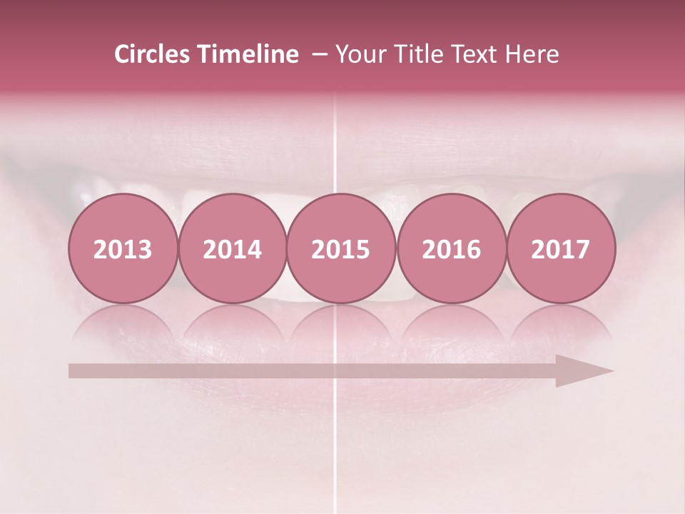 A Woman's Smile Before And After Dental Treatment PowerPoint Template