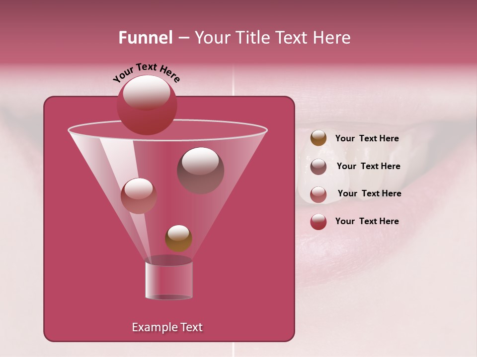 A Woman's Smile Before And After Dental Treatment PowerPoint Template
