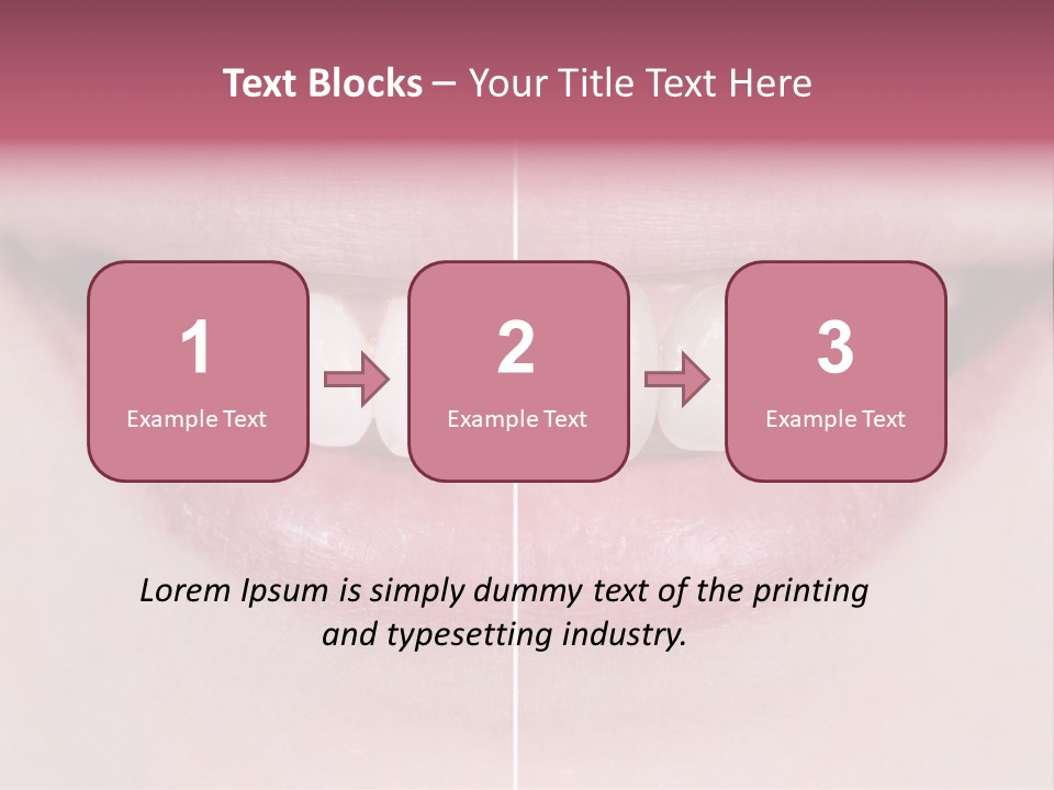 A Woman's Smile Before And After Dental Treatment PowerPoint Template