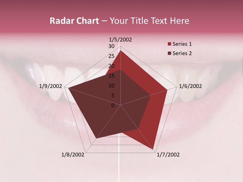 A Woman's Smile Before And After Dental Treatment PowerPoint Template