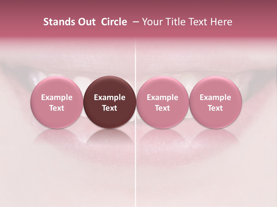 A Woman's Smile Before And After Dental Treatment PowerPoint Template
