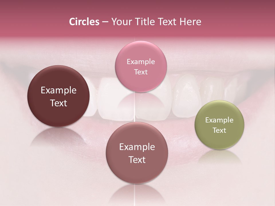 A Woman's Smile Before And After Dental Treatment PowerPoint Template