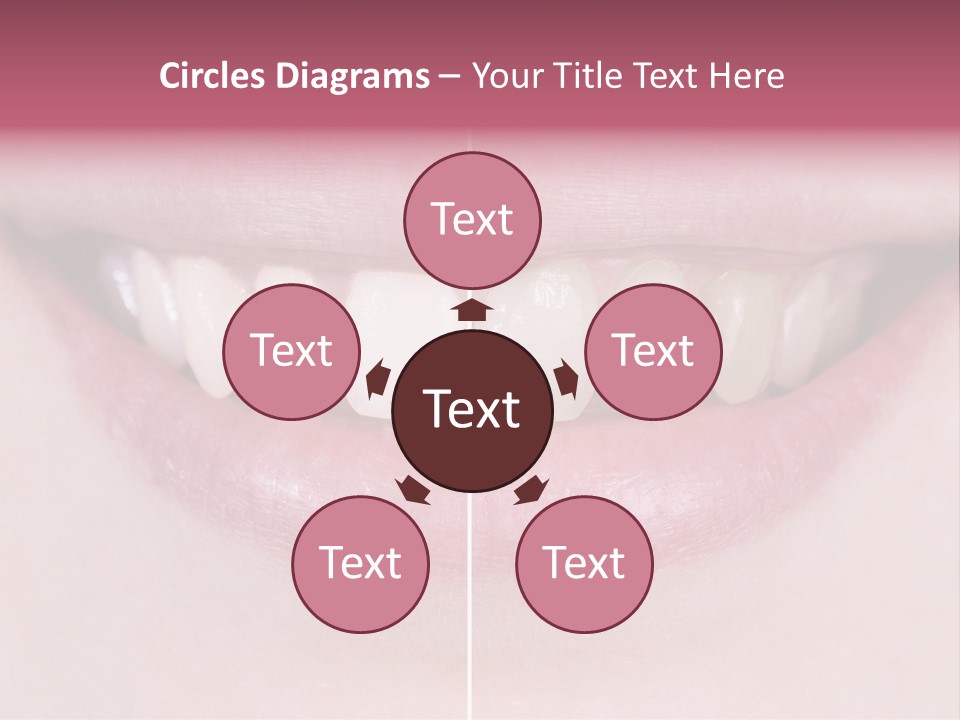 A Woman's Smile Before And After Dental Treatment PowerPoint Template