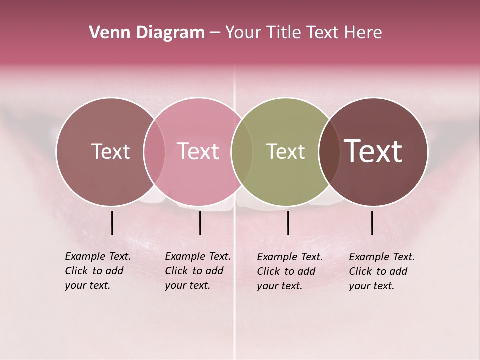A Woman's Smile Before And After Dental Treatment PowerPoint Template