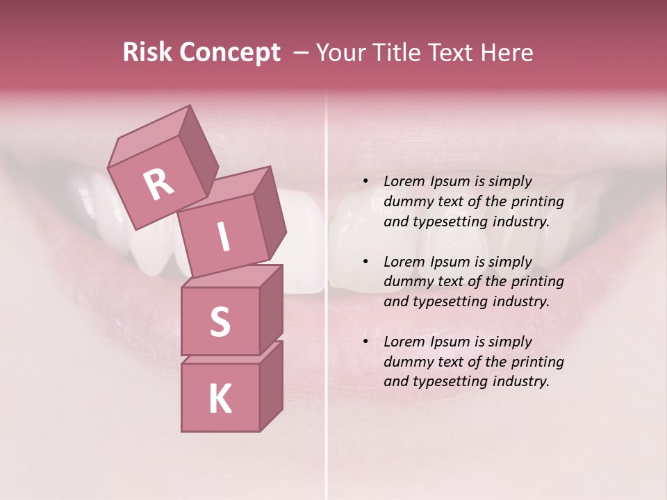 A Woman's Smile Before And After Dental Treatment PowerPoint Template
