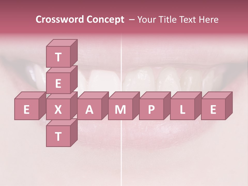 A Woman's Smile Before And After Dental Treatment PowerPoint Template