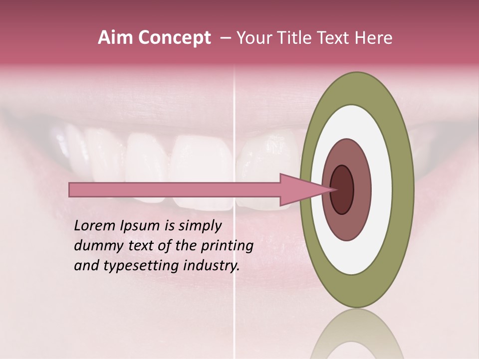 A Woman's Smile Before And After Dental Treatment PowerPoint Template
