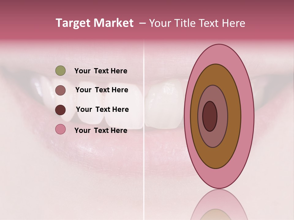 A Woman's Smile Before And After Dental Treatment PowerPoint Template