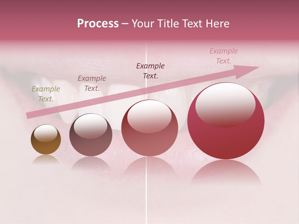A Woman's Smile Before And After Dental Treatment PowerPoint Template