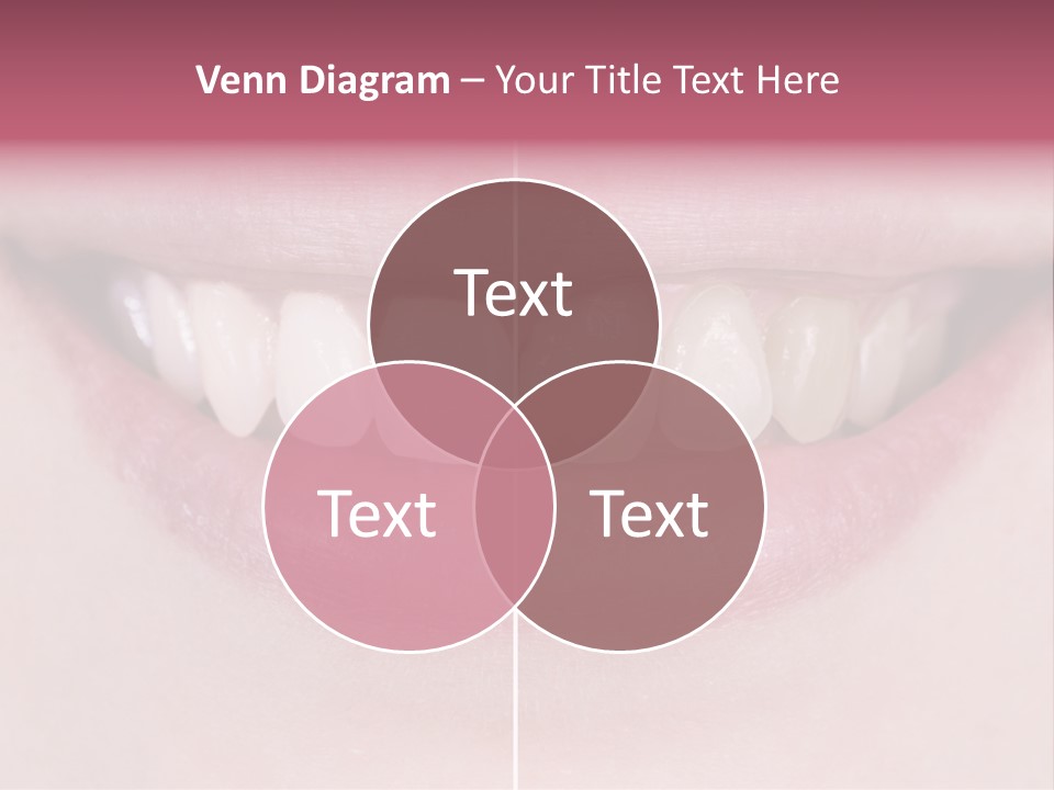 A Woman's Smile Before And After Dental Treatment PowerPoint Template