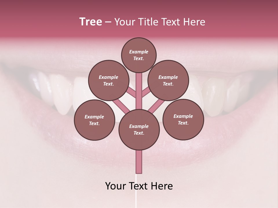 A Woman's Smile Before And After Dental Treatment PowerPoint Template