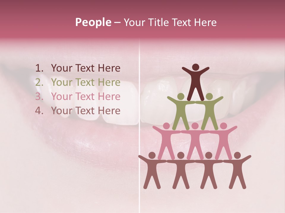A Woman's Smile Before And After Dental Treatment PowerPoint Template