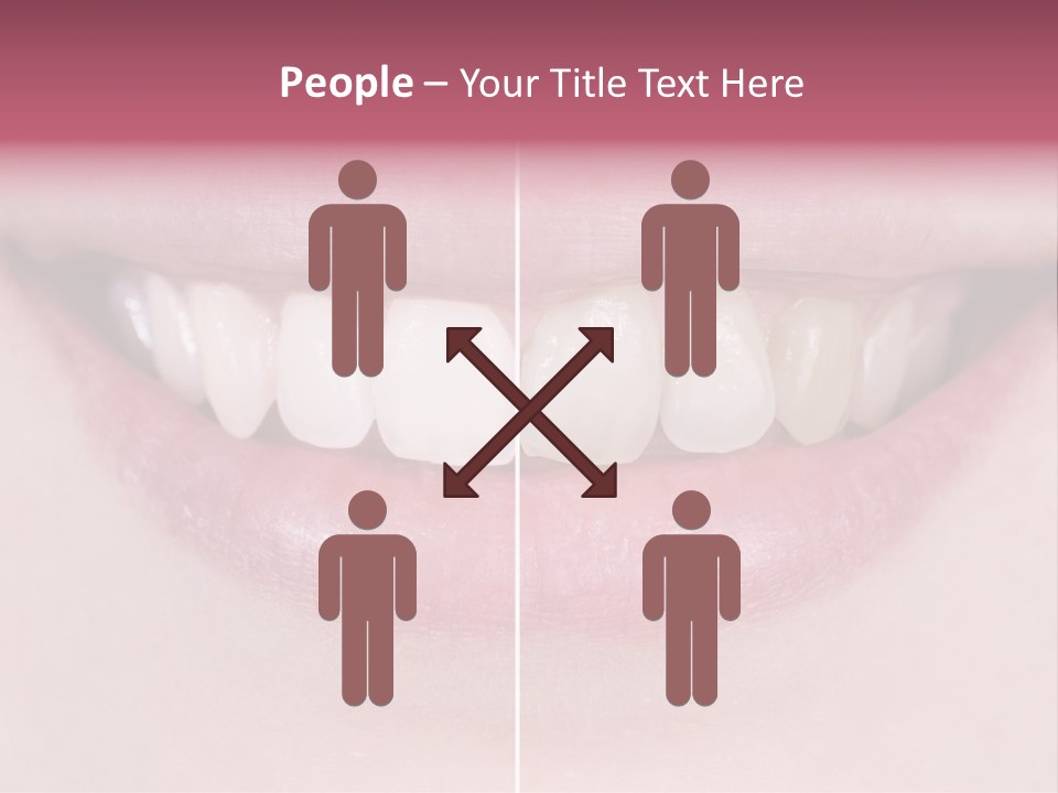 A Woman's Smile Before And After Dental Treatment PowerPoint Template