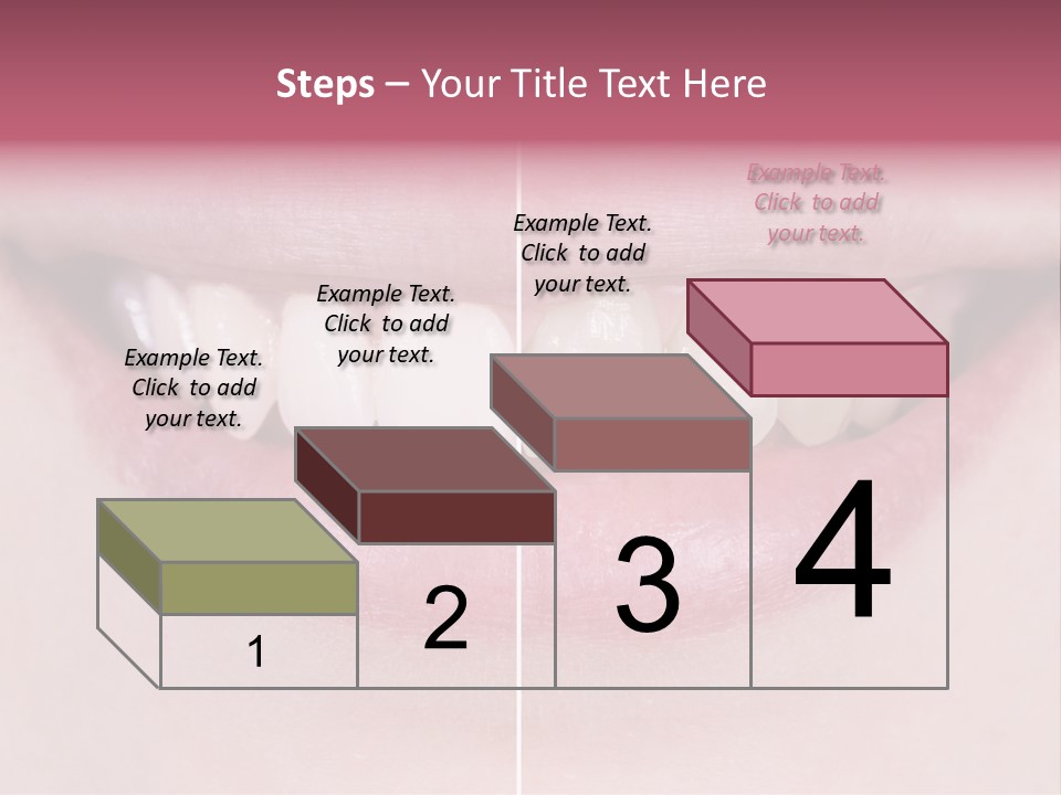 A Woman's Smile Before And After Dental Treatment PowerPoint Template