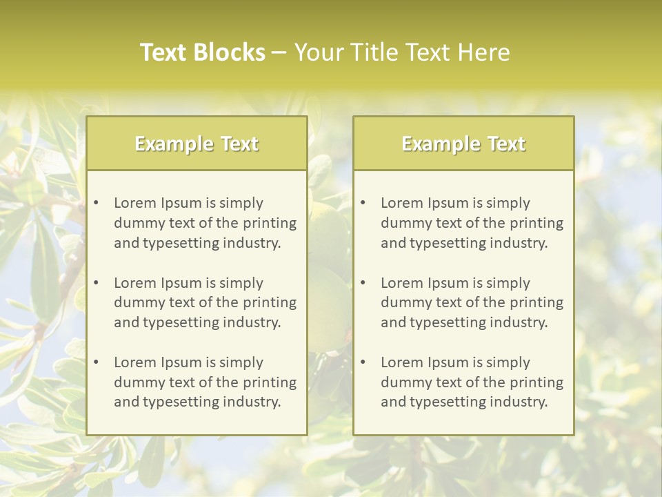 Seed Branch Green PowerPoint Template