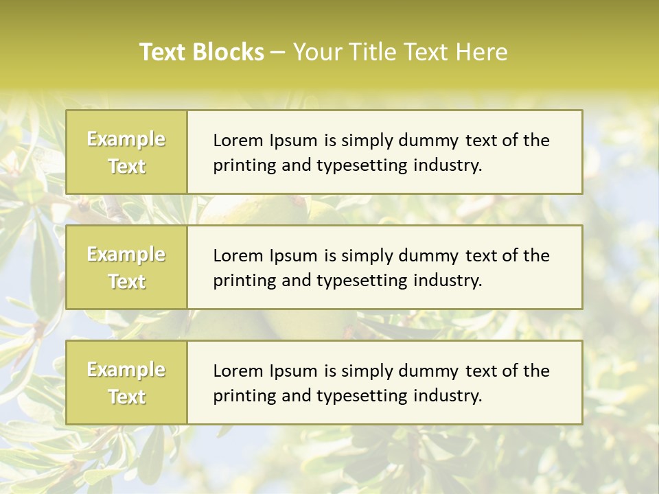 Seed Branch Green PowerPoint Template