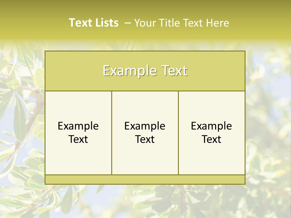 Seed Branch Green PowerPoint Template