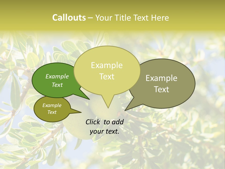 Seed Branch Green PowerPoint Template