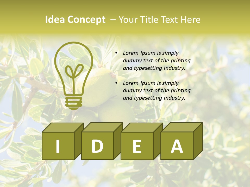Seed Branch Green PowerPoint Template
