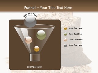 A Sack Of Oats Next To A Wooden Spoon PowerPoint Template