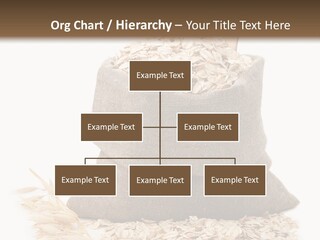 A Sack Of Oats Next To A Wooden Spoon PowerPoint Template