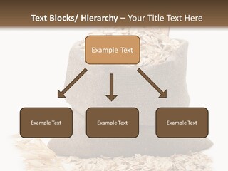 A Sack Of Oats Next To A Wooden Spoon PowerPoint Template