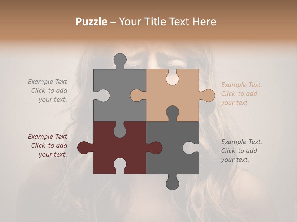 A Woman Is Screaming With Her Mouth Open PowerPoint Template