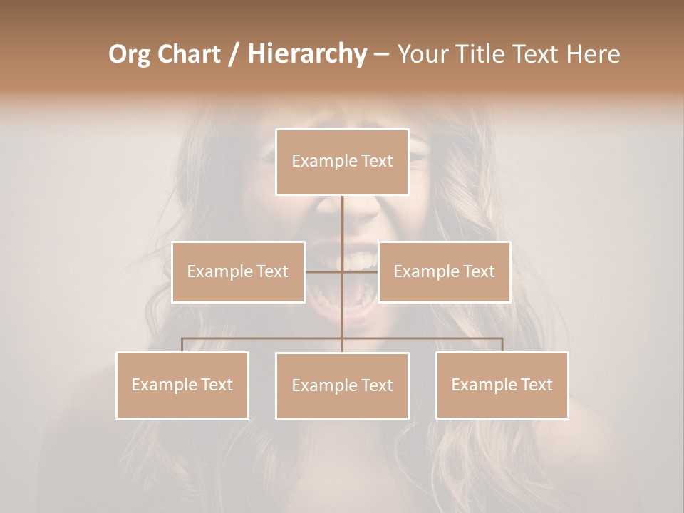 A Woman Is Screaming With Her Mouth Open PowerPoint Template