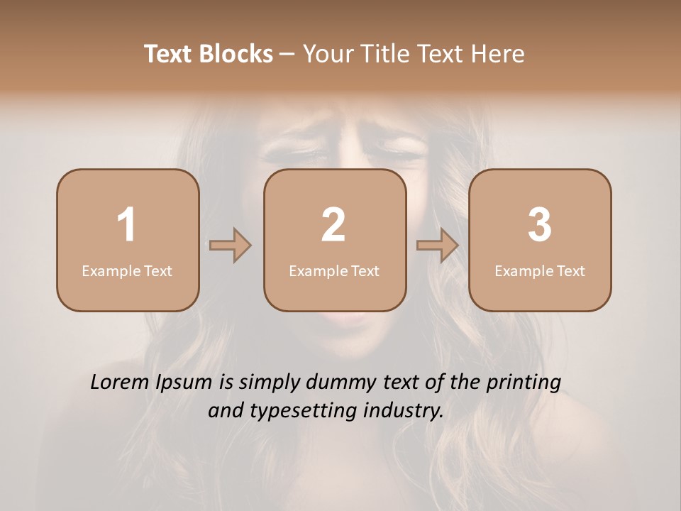 A Woman Is Screaming With Her Mouth Open PowerPoint Template