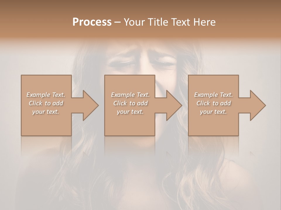 A Woman Is Screaming With Her Mouth Open PowerPoint Template