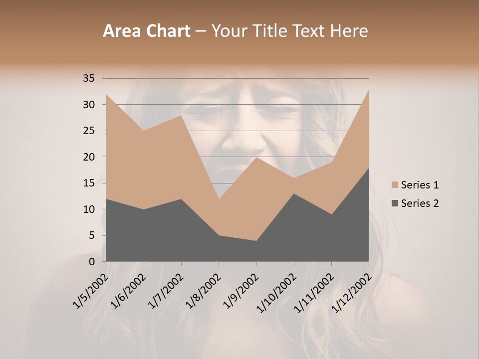 A Woman Is Screaming With Her Mouth Open PowerPoint Template