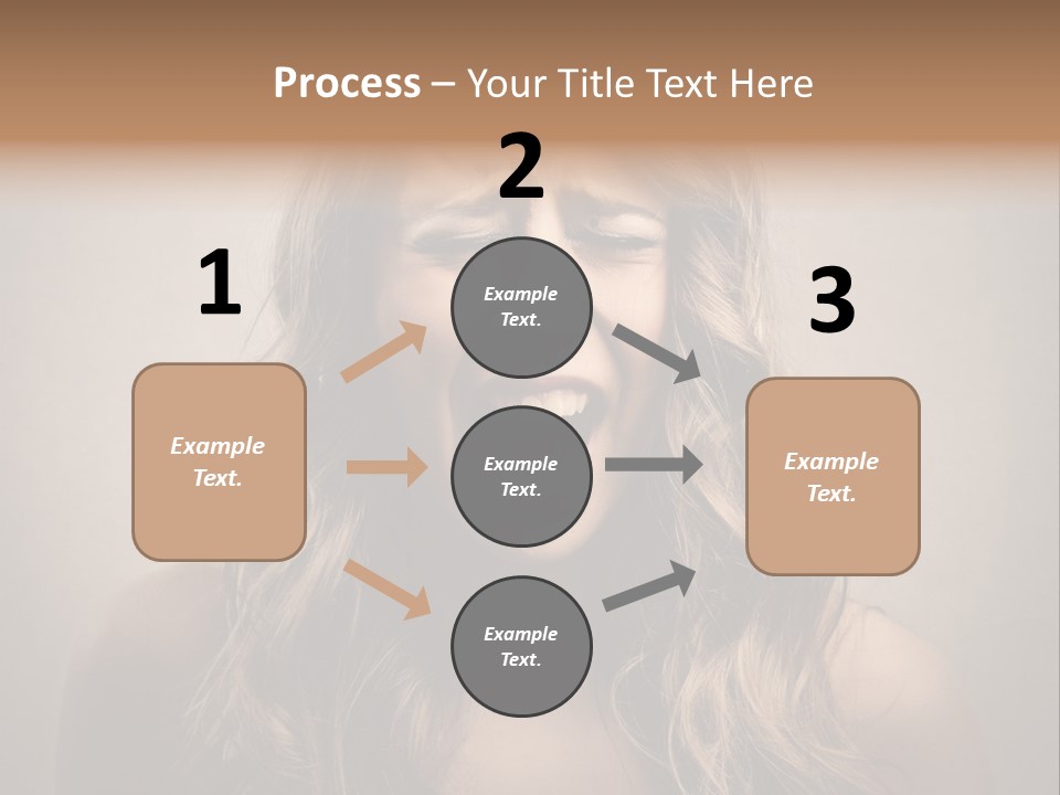 A Woman Is Screaming With Her Mouth Open PowerPoint Template