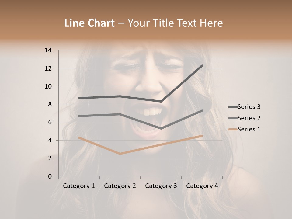 A Woman Is Screaming With Her Mouth Open PowerPoint Template