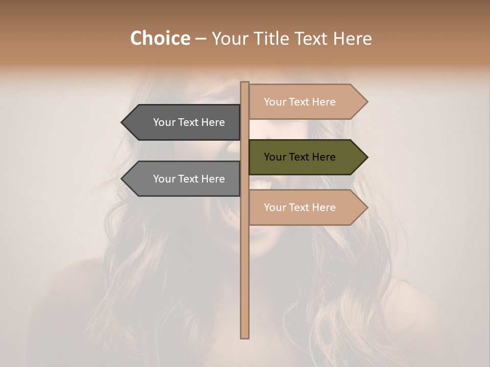 A Woman Is Screaming With Her Mouth Open PowerPoint Template