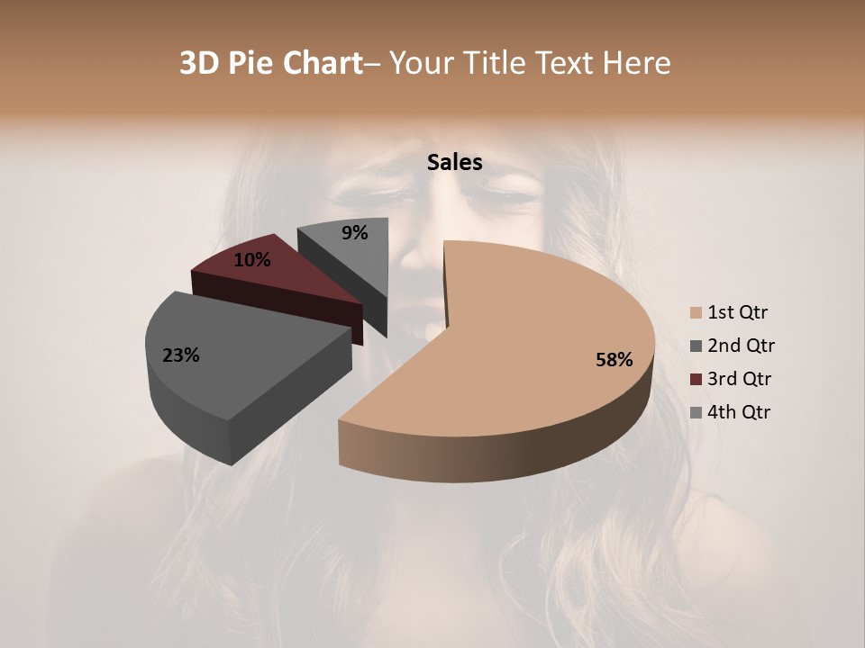 A Woman Is Screaming With Her Mouth Open PowerPoint Template