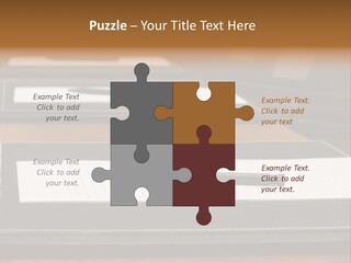 A Table With A Pen And Paper On It PowerPoint Template