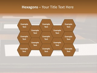A Table With A Pen And Paper On It PowerPoint Template
