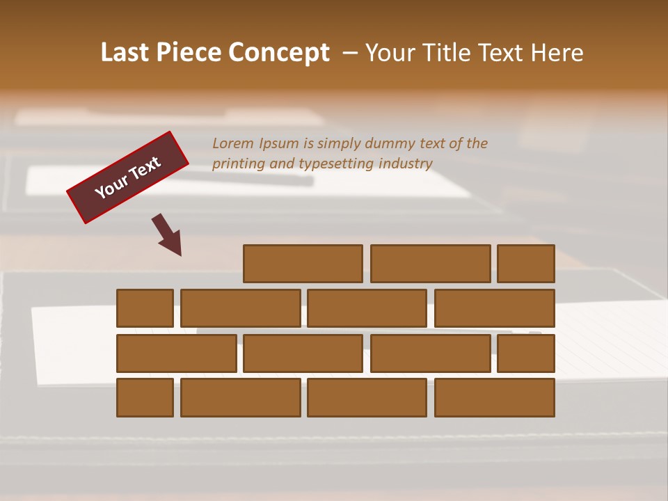 A Table With A Pen And Paper On It PowerPoint Template