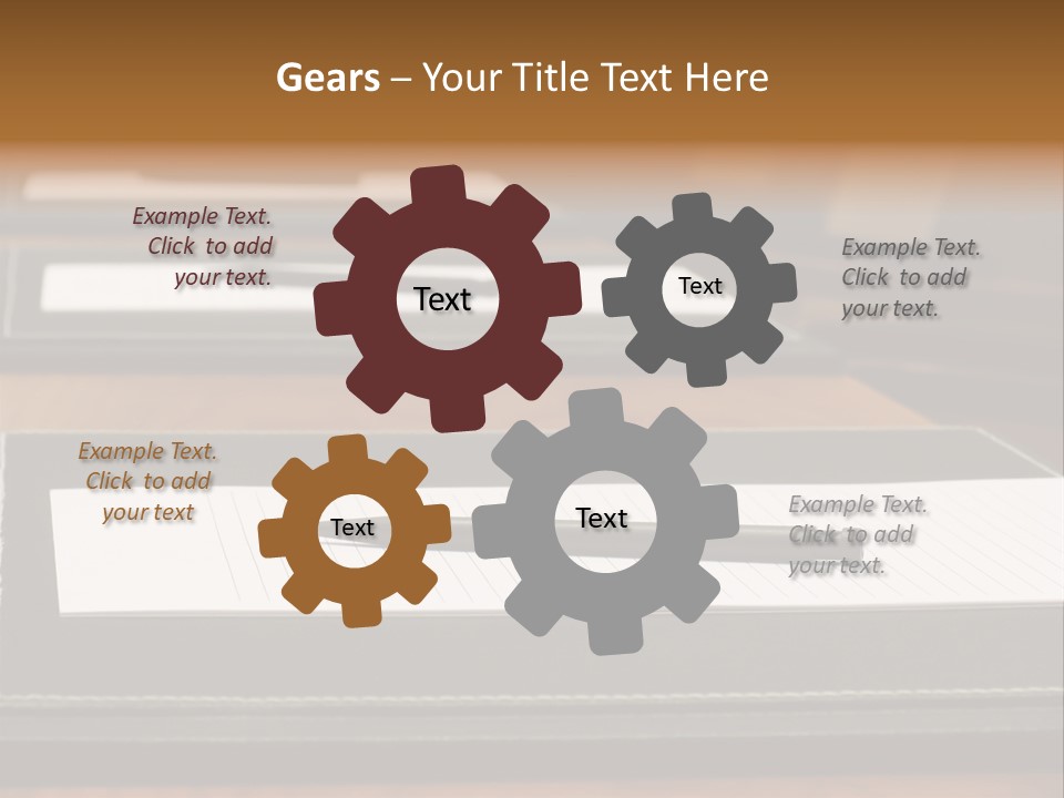 A Table With A Pen And Paper On It PowerPoint Template