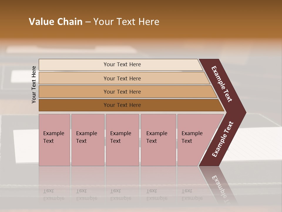 A Table With A Pen And Paper On It PowerPoint Template