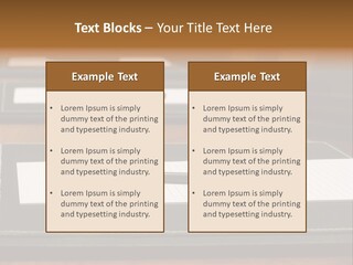 A Table With A Pen And Paper On It PowerPoint Template