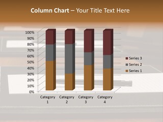 A Table With A Pen And Paper On It PowerPoint Template