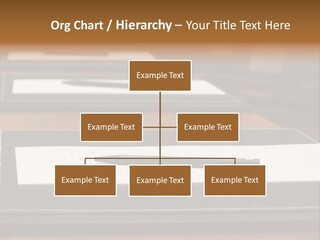 A Table With A Pen And Paper On It PowerPoint Template