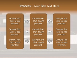 A Table With A Pen And Paper On It PowerPoint Template