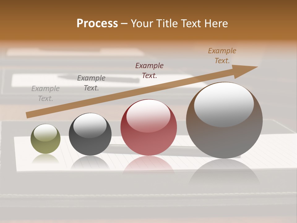 A Table With A Pen And Paper On It PowerPoint Template
