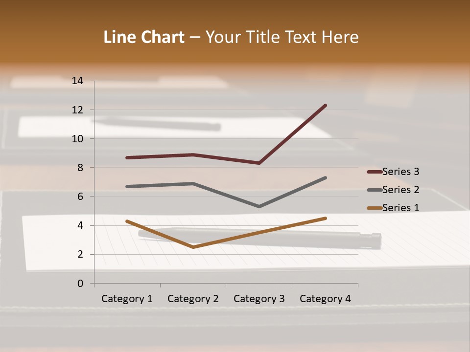 A Table With A Pen And Paper On It PowerPoint Template
